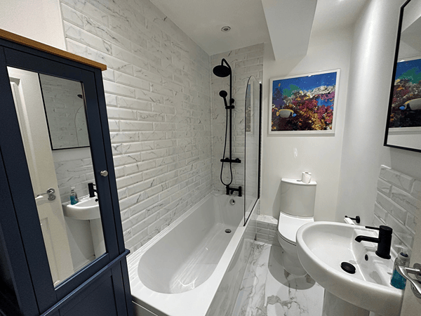 Bathroom after renovation