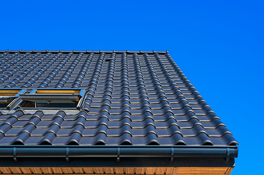 Completed Guttering and Roof